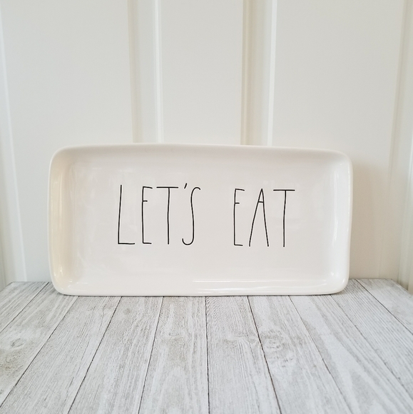 Rae Dunn Other - Rae Dunn LET'S EAT Platter Serving Tray
